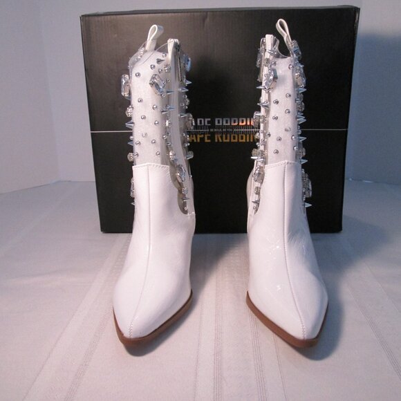 Cape Robbin Chriena White Jeweled Cowboy Boot Sz 5.5 NIB - Picture 4 of 10